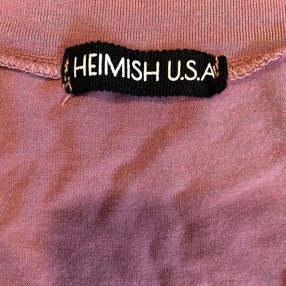 HEIMISH USA dusty rose super soft 3/4 sleeve tunic top - Picture 3 of 6